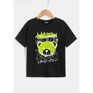Graphic Print "Happy"T-shirt